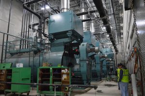 Boiler piping at Clemens